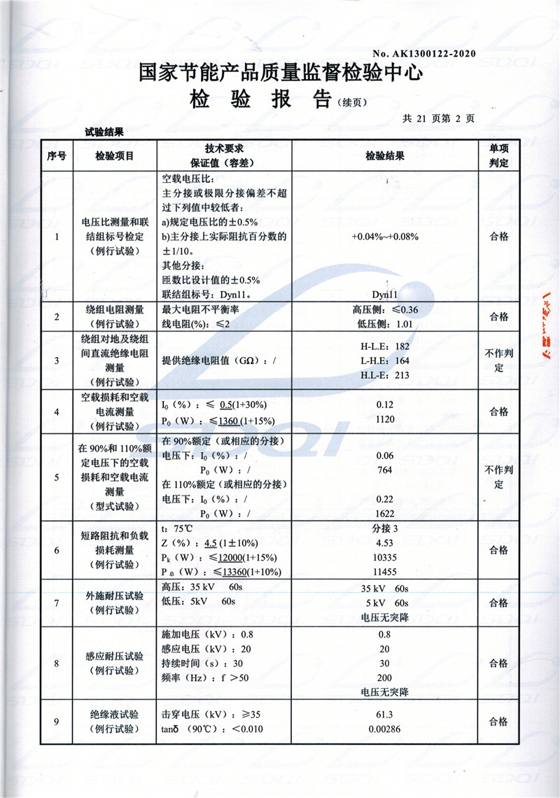 高低压试验报告-S11-1250叠彩叠彩叠彩油浸式变压器-2.jpg